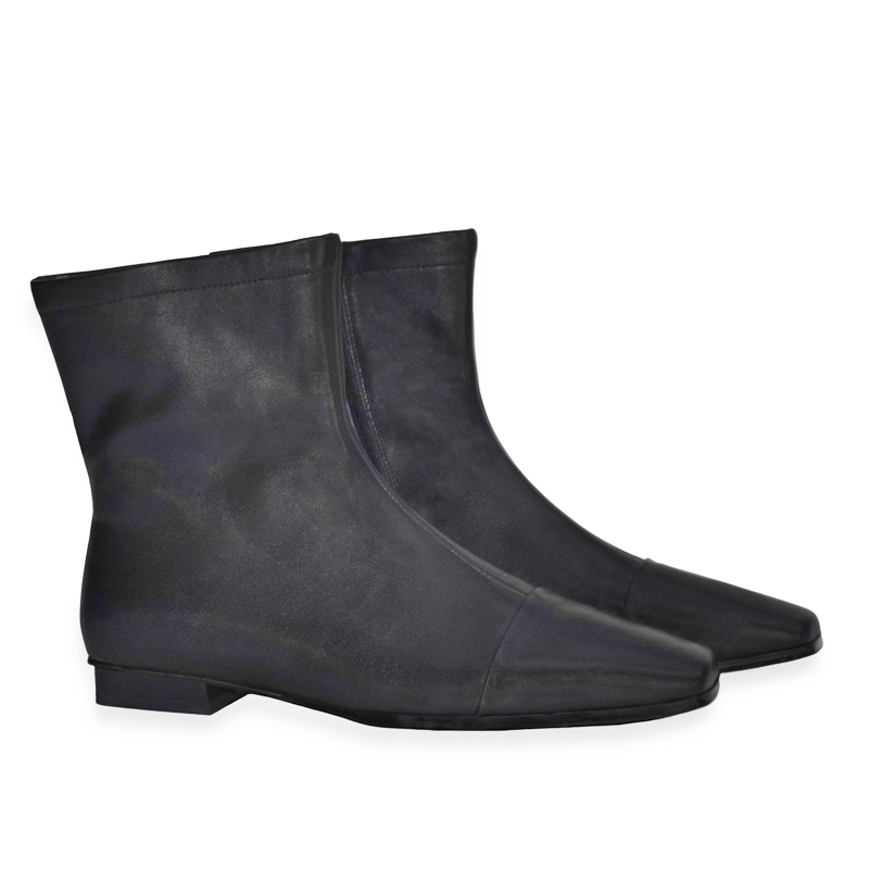 Harriett black leather ankle boots 