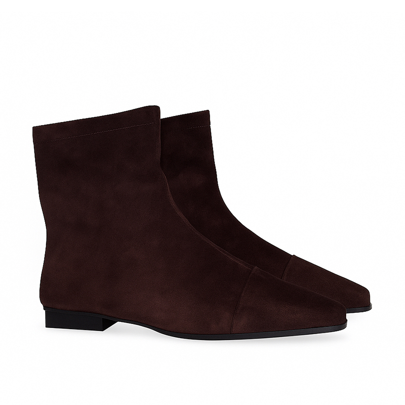 Harriett brown suede ankle boots