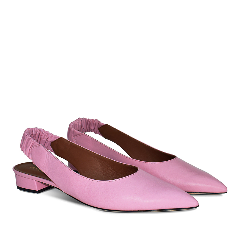 Immy sling back flats in pink